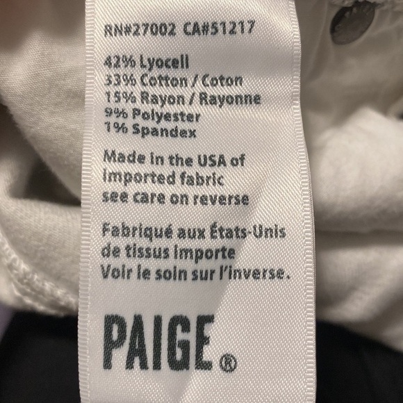 PAIGE Verdugo Ankle Skinny Jeans in Grey Gingham size 25 - Picture 9 of 12